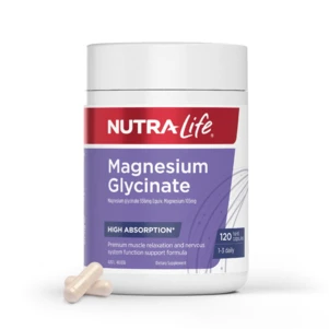 (PRE ORDER) Nutra-Life Magnesium Glycinate 120 Capsules shelf life 2yrs